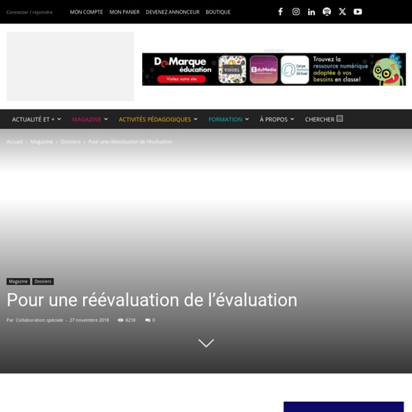 DOSSIER : Pour une réévaluation de l’évaluation