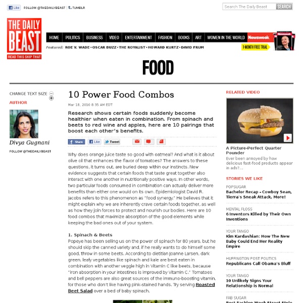 10 Power Food Combos