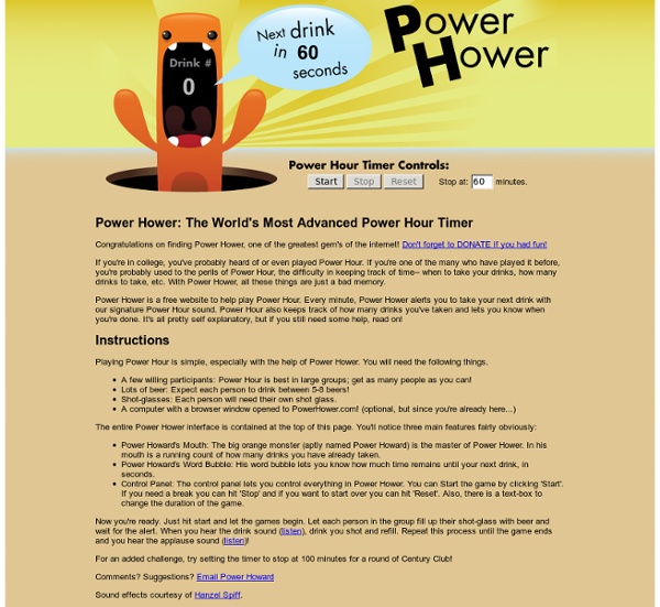 Power Hower: The World's Most Advanced Power Hour Timer