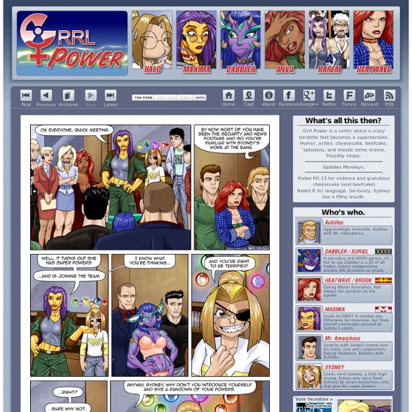 Grrl Power - A webcomic about superheroines.