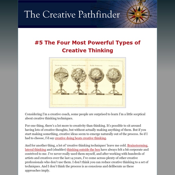 #5 The Four Most Powerful Types of Creative Thinking
