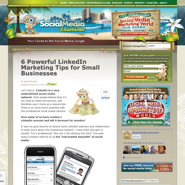 6 Powerful LinkedIn Marketing Tips for Small Businesses