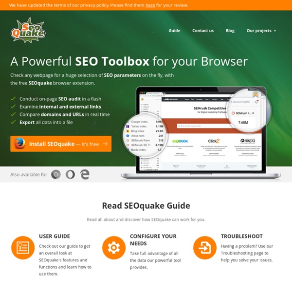 A Powerful SEO Toolbox for your Browser – SEOquake