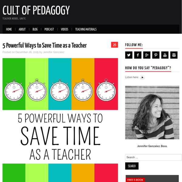 5 Powerful Ways To Save Time As A Teacher