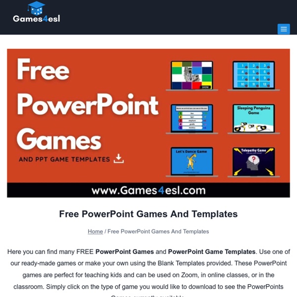 Free PowerPoint Games And Templates