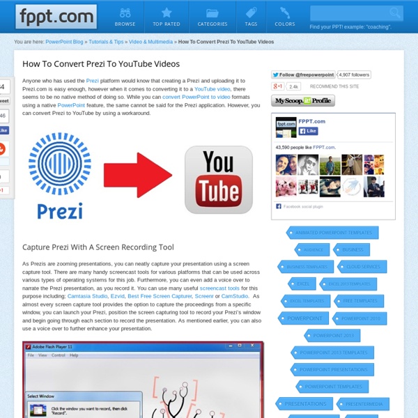 How To Convert Prezi To YouTube Videos