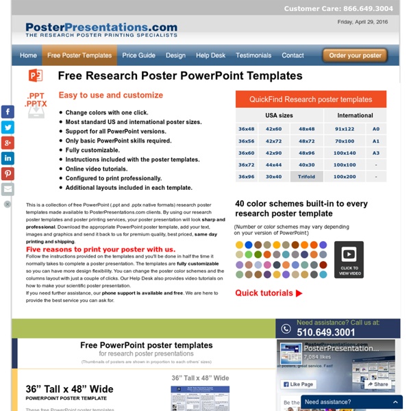 Powerpoint poster templates for research poster presentations