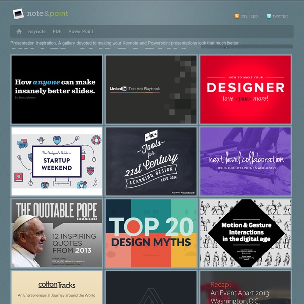 A gallery devoted to making your Keynote & Powerpoint presentations look that much better