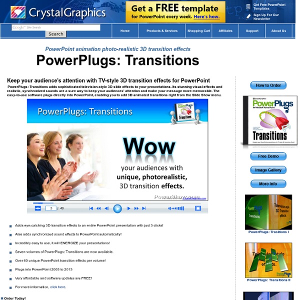 PowerPoint transitions, Power Point slide transitions, transition effects - PowerPlugs: Transitions