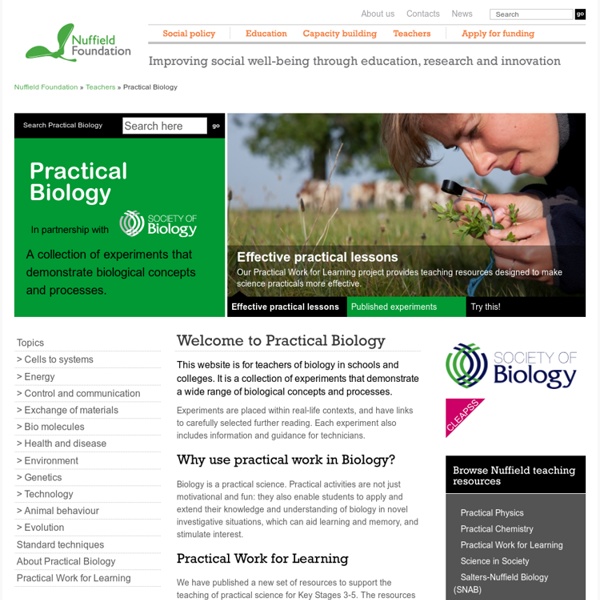 Home - Practical Biology