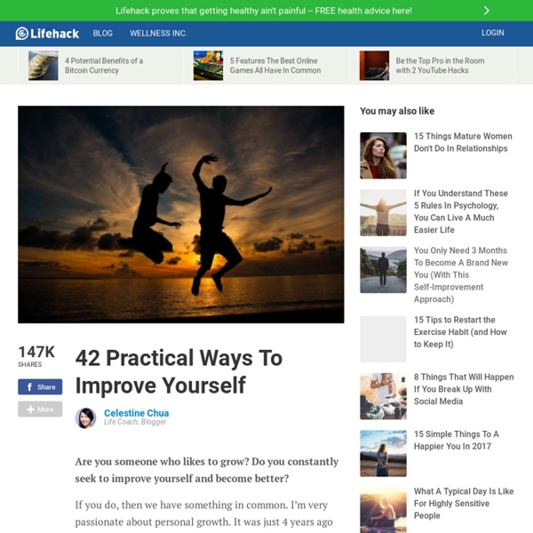 42 Practical Ways To Improve Yourself