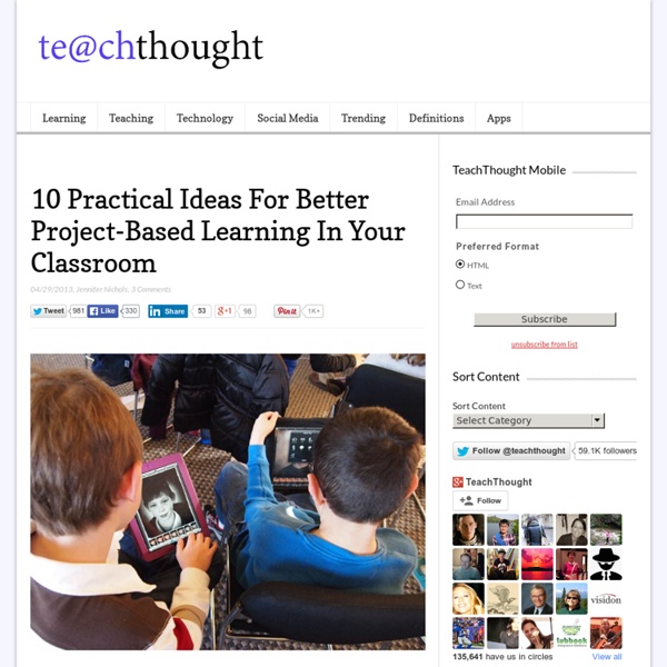 10 Practical Ideas For Better Project-Based Learning In Your Classroom