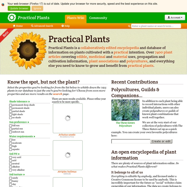 Practical Plants