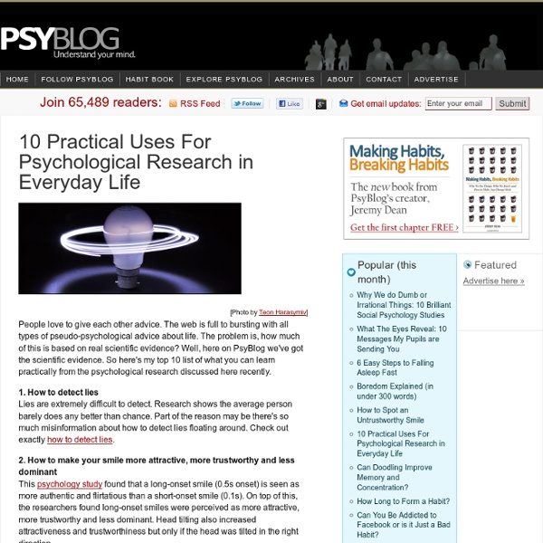 10 Practical Uses For Psychological Research in Everyday Life