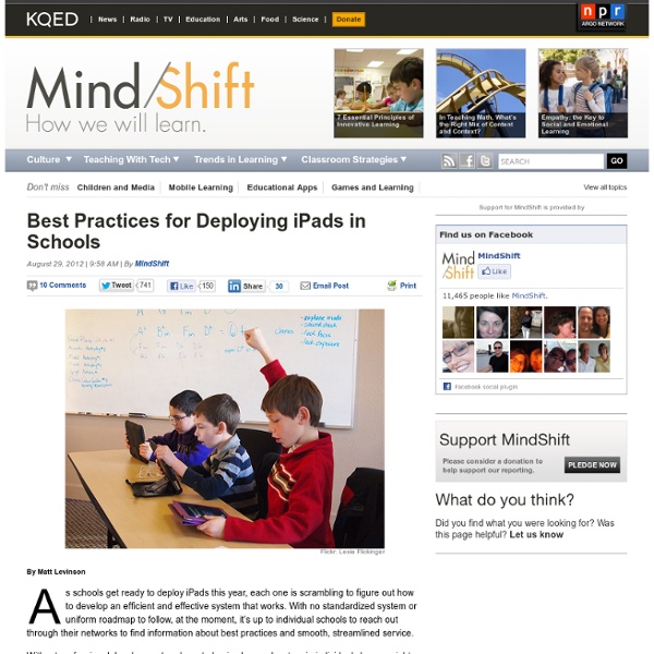 Best Practices for Deploying iPads in Schools
