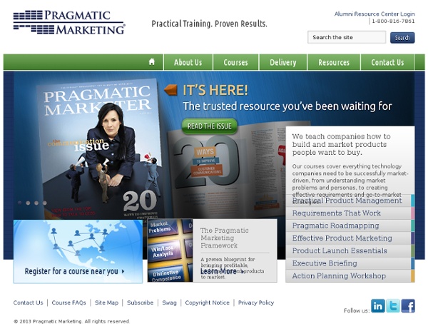 Pragmatic Marketing, world's most popular product management training