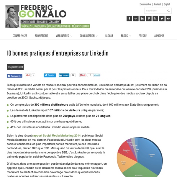 10 bonnes pratiques d'entreprises sur Linkedin