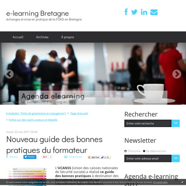 Nouveau guide des bonnes pratiques du formateur - e-learning Bretagne