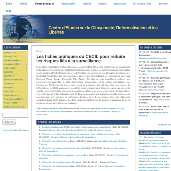 SIC : Fiches pratiques du CECIL