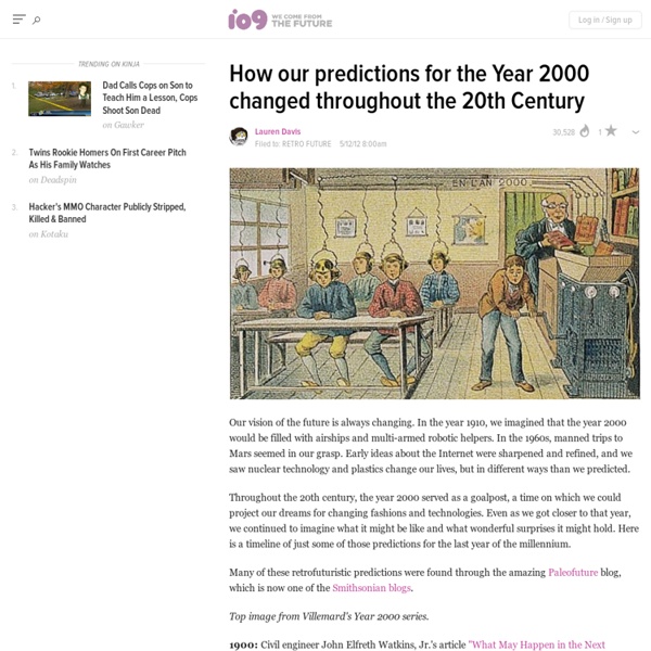 How our predictions for the Year 2000 changed throughout the 20th Century
