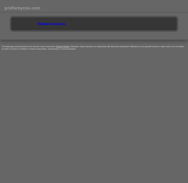 PrefixMyCSS - Prefix your CSS3 code. Instantly!