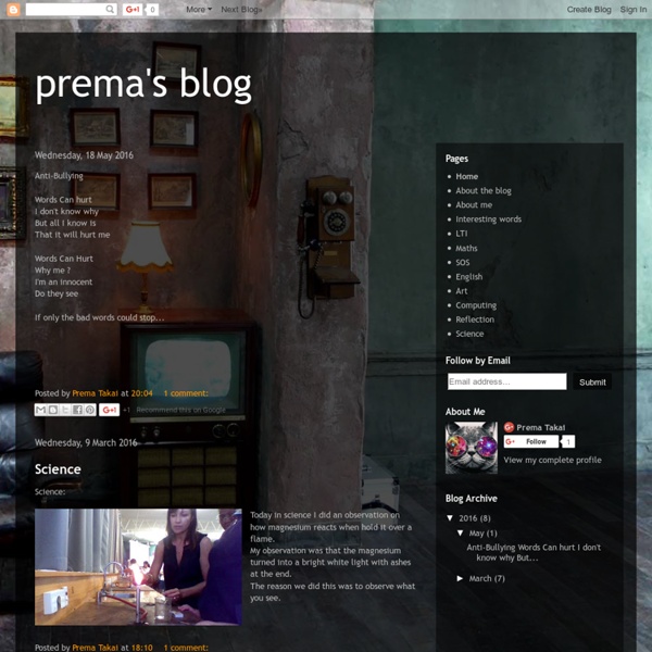 Prema's blog