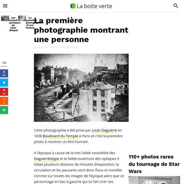 Première photographie montrant une personne