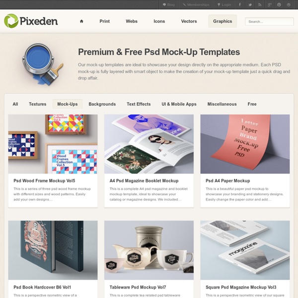 Premium and Free Mock Up Templates Pearltrees