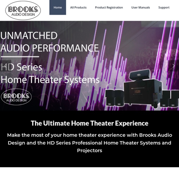 Brooks Audio Design – Premium Home Theater & Projector Systems