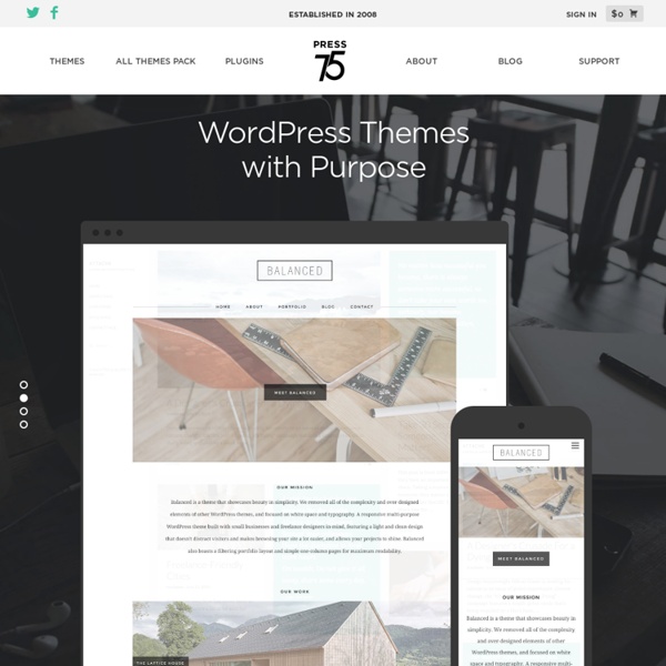 Premium WordPress Themes by Press75