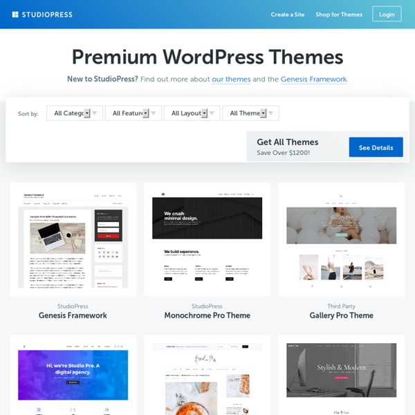 Premium WordPress Themes - StudioPress