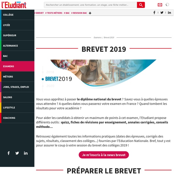 Brevet 2023 - L'Etudiant