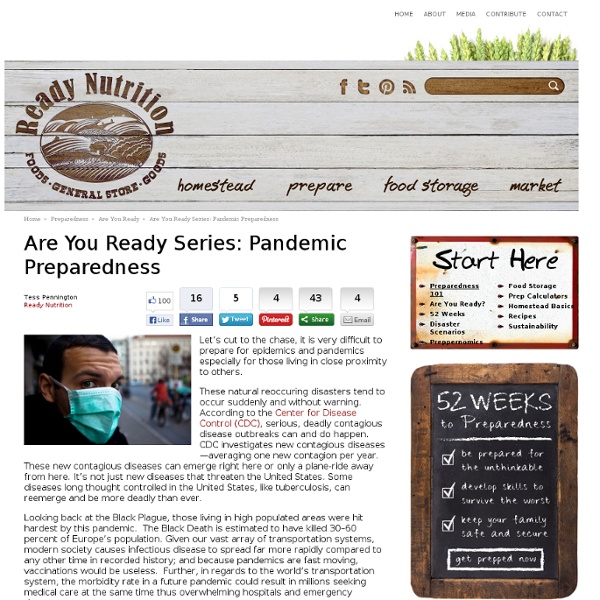 Are You Ready Series: Pandemic Preparedness