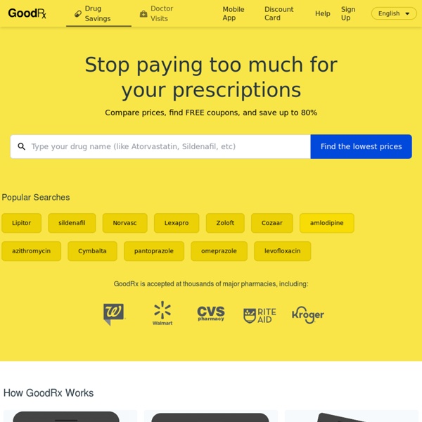 GoodRx - Prescription Drug Prices at Local and Online Pharmacies