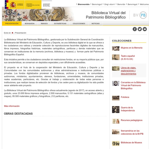 Biblioteca Virtual del Patrimonio Bibliográfico