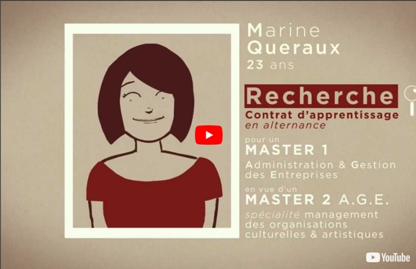 CV animé présentation Marine Queraux