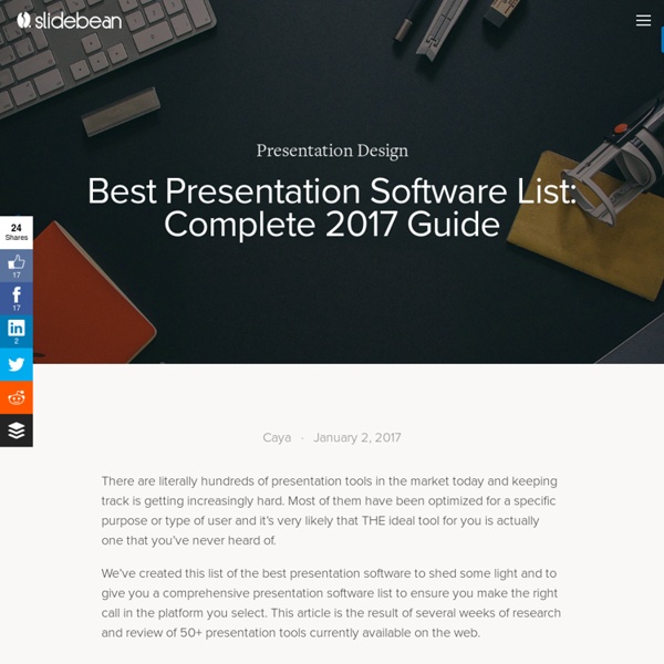 Best Presentation Software List: Complete 2017 Guide — Slidebean