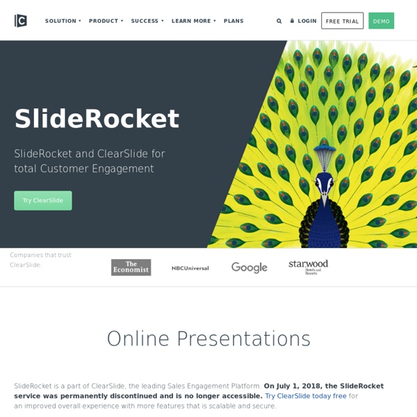 Presentation on line - SlideRocket