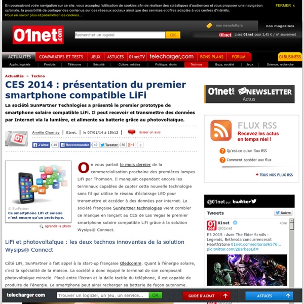 CES 2014 : présentation du premier smartphone compatible LiFi