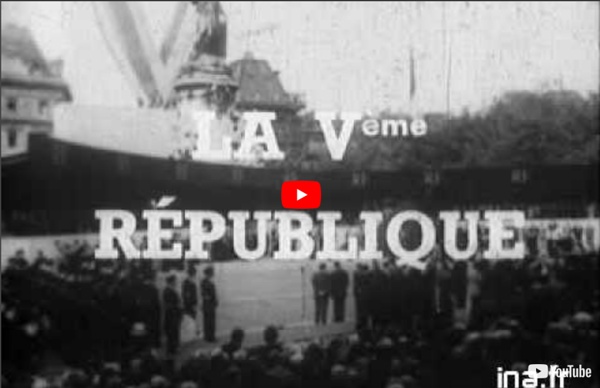 De gaulle présente la nouvelle République aux français le 4 septembre 1958