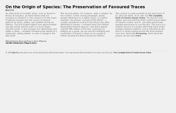 The preservation of favoured traces