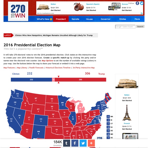 2012 Presidential Election Interactive Map and History of the Electoral College