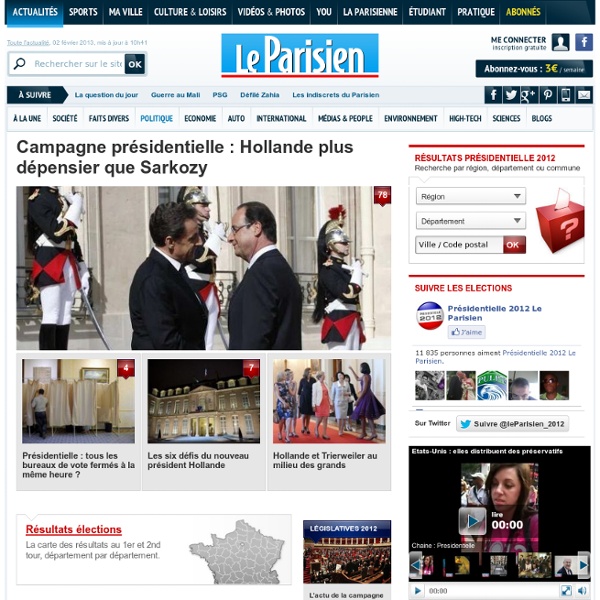 Election Présidentielle 2012 : Résultats, date, candidats – leParisien.fr