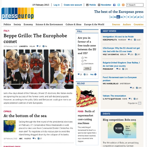 PRESS EUROP - articles from all other europe