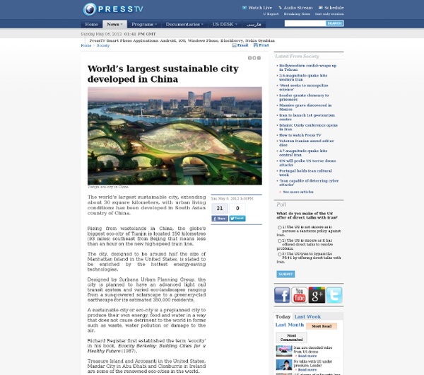 World’s largest sustainable city developed in China