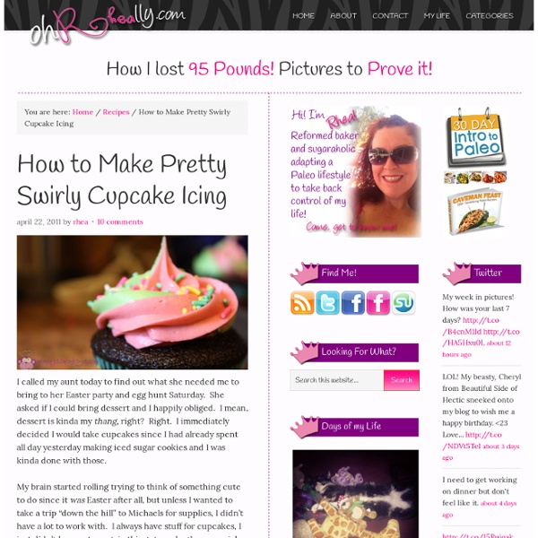 How to Make Pretty Swirly Cupcake Icing