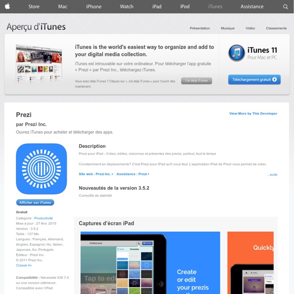 Prezi pour iPhone, iPod touch et iPad dans l’App Store sur iTunes