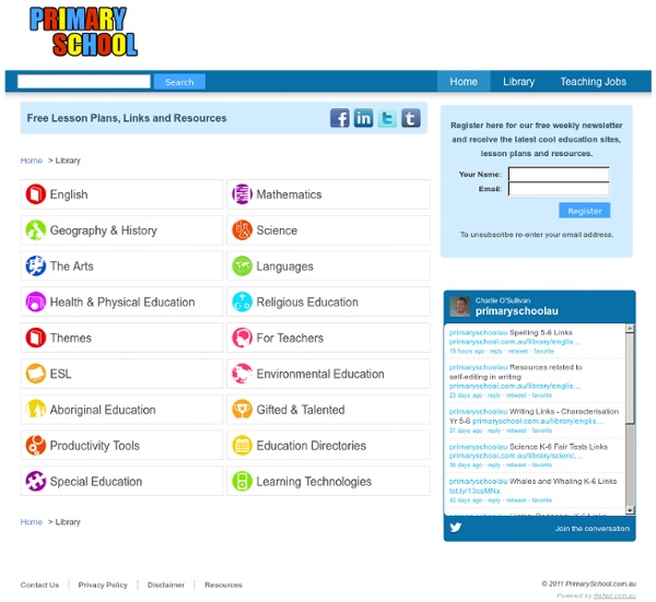 Primary School sites, lessons, resources