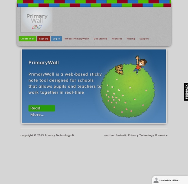 PrimaryWall › Real-time web-based sticky notes for schools