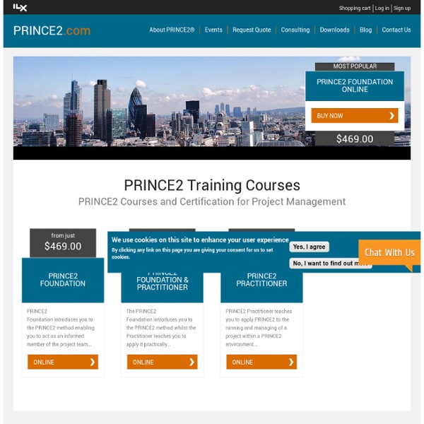Over PRINCE2, PRINCE2 training website voor heel Nederland